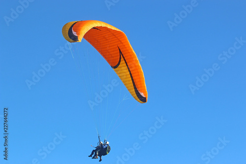 Tandem Paraglider flying photo