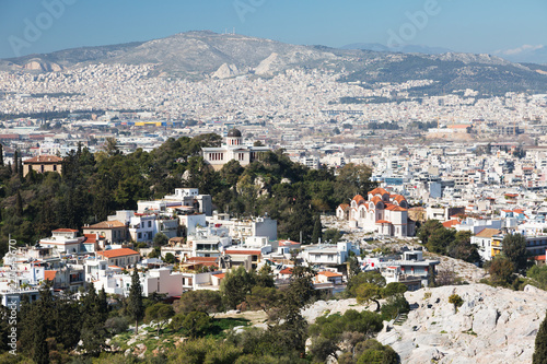 View of Athens from a height, Greece
