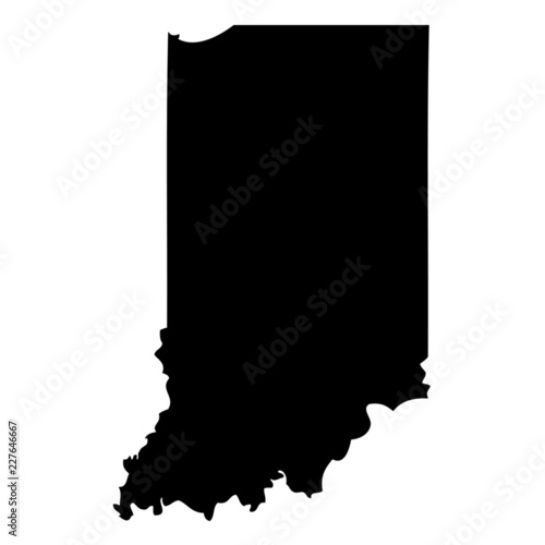 Indiana - map state of USA