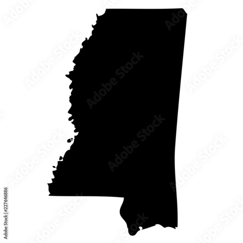 Mississippi - map state of USA photo