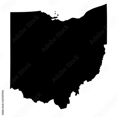 Ohio - map state of USA