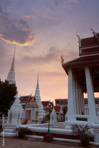 Wat Intharam Worawiharn in Bangyeerua, Thoburi, Bangkok. This temple is near by Talat Plu. photo