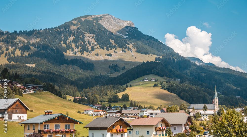 Beautiful alpine view at Russbach-Salzburg-Austria