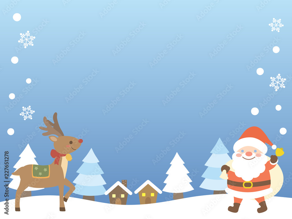 かわいいクリスマスカードのイラスト素材 Stock Vector Adobe Stock