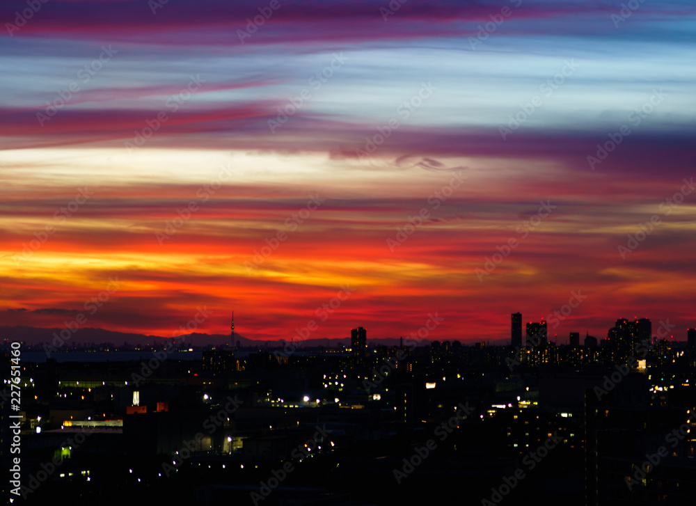 [東京都] 都市の黄昏(No.5727)