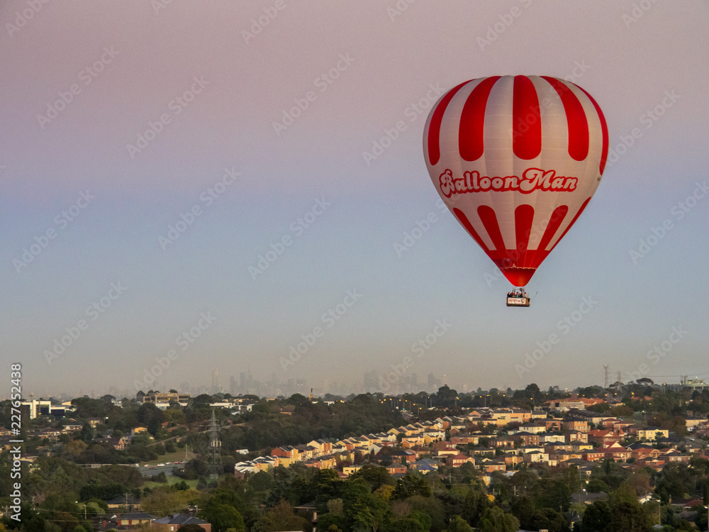 Hot Air Balloons above Melbourne