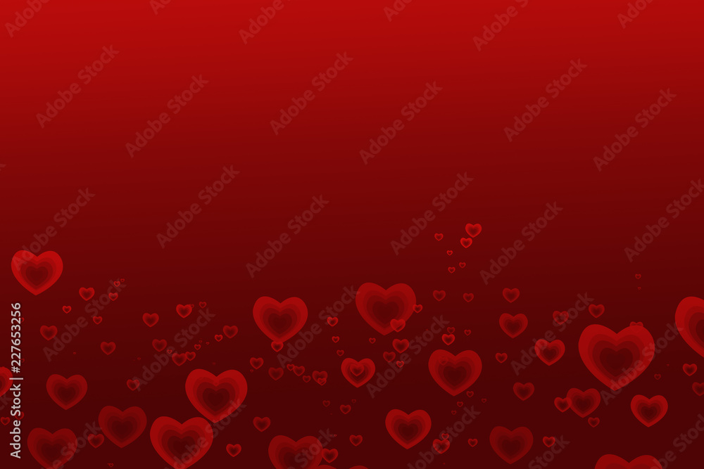 Valentines background with hearts pattern