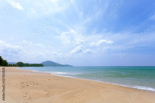 compositions of scenery tropical sea beautiful nature for background and summer design.