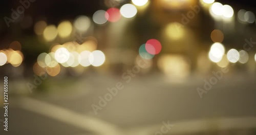 Wallpaper Mural Background plate of urban intersection with blurred cars and bokeh lights Torontodigital.ca