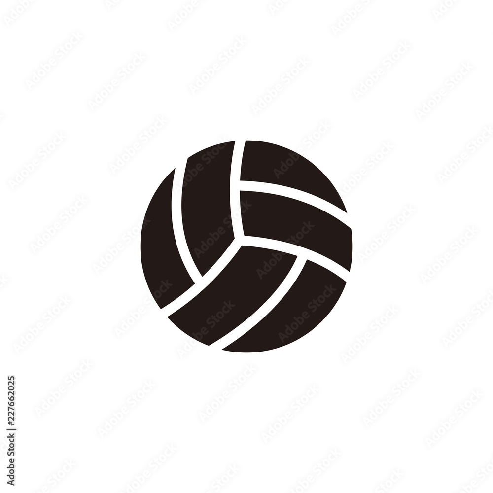 Volleyball ball icon vector Volleyball ball icon vector