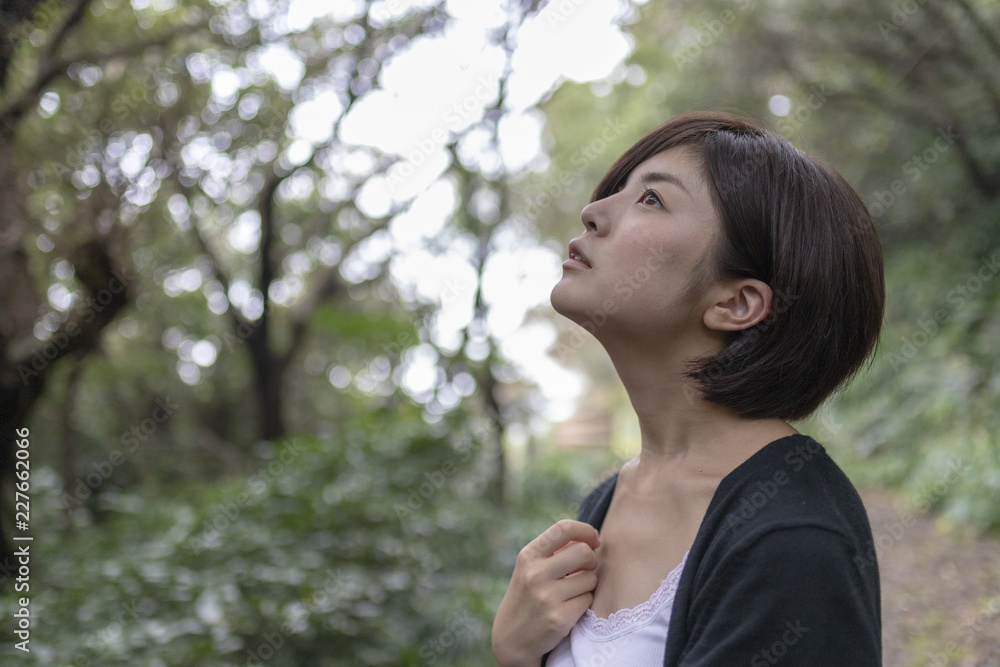 A bright pretty woman, Japan A bright pretty woman, Japan