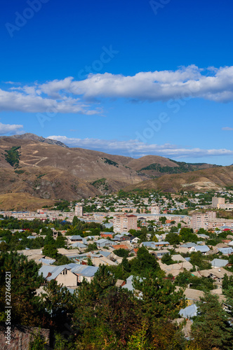 Panoramic view of Vanadzor, Armenia