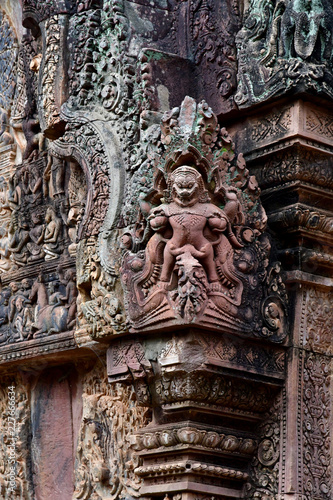 Siem Reap  Kingdom of Cambodia - august 24 2018 : Banteay Srei temple © PackShot