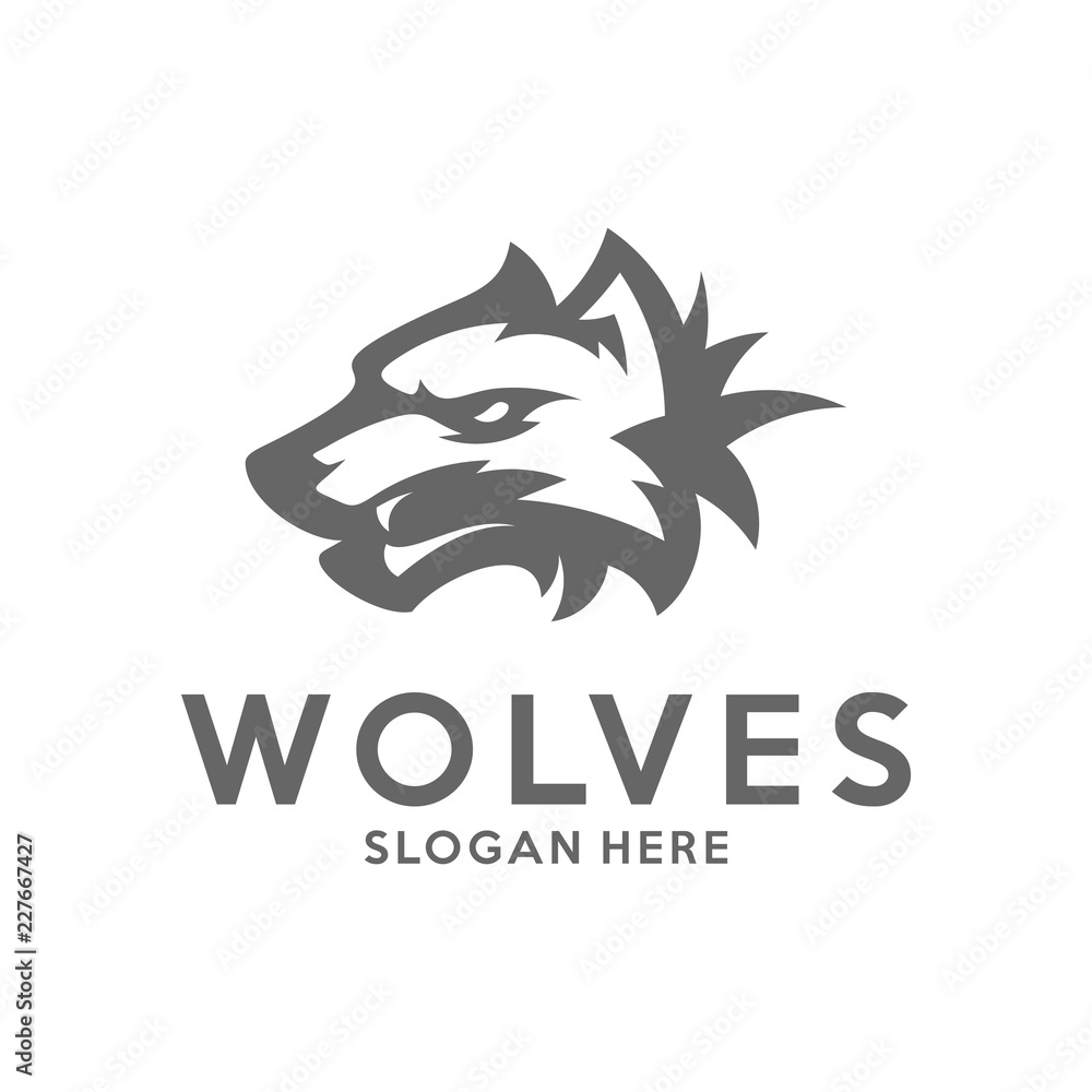 Modern professional Wolf logo for a sport team. Wolf logo vector illustration. Modern professional Wolf logo for a sport team. Wolf logo vector illustration.
