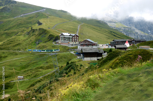 Kleine Scheidegg station on Alps