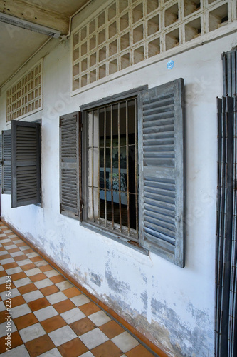 Phnom Penh; Kingdom of Cambodia - august 20 2018 : S 21, Tuol Sleng genocide museum photo