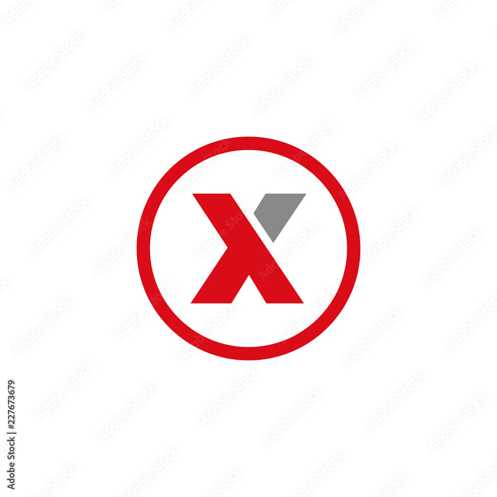 Letter X initial logo template Letter X initial logo template