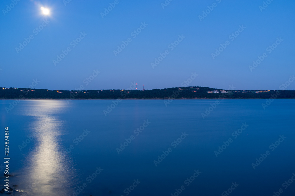 Lake with Moon