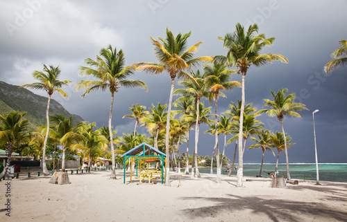 carribean beach in La Desirade  Guadeloupe