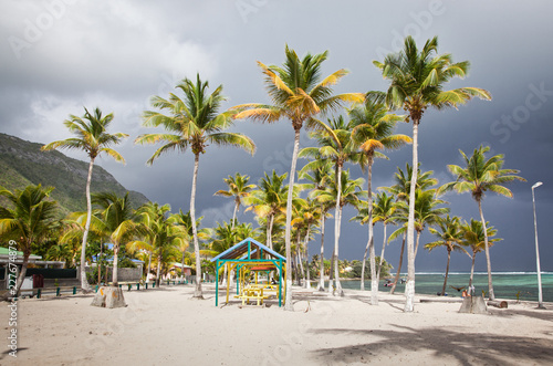 carribean beach in La Desirade  Guadeloupe