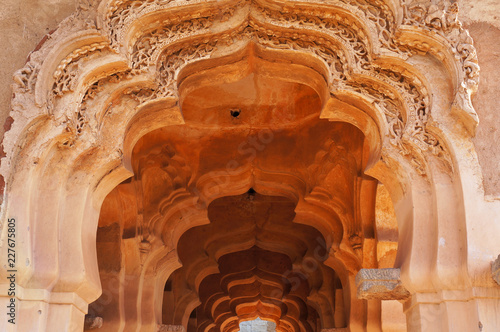 Doorway in Lotus Mahal Hampi, India, Karnataka photo