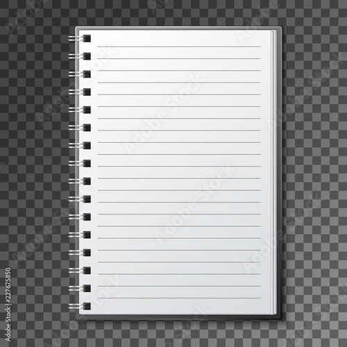 Blank copybook template