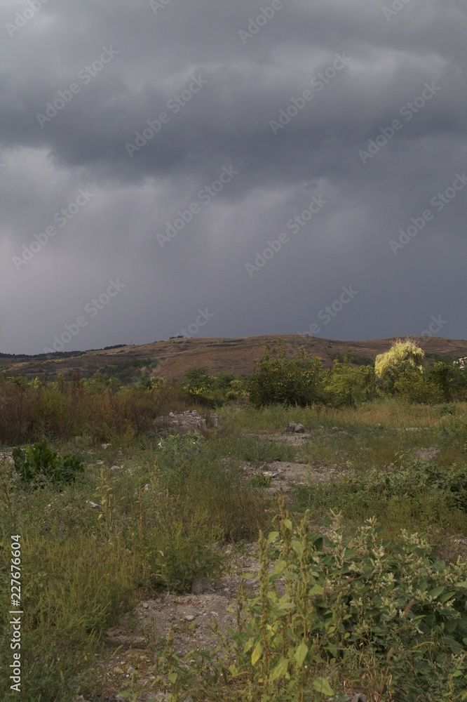 Beautiful autumn landscape before the storm
Beautiful autumn landscape before the storm