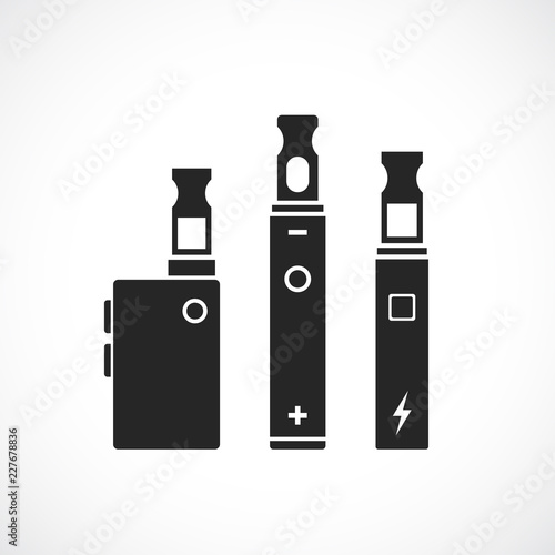 E-smoking vape vector icon