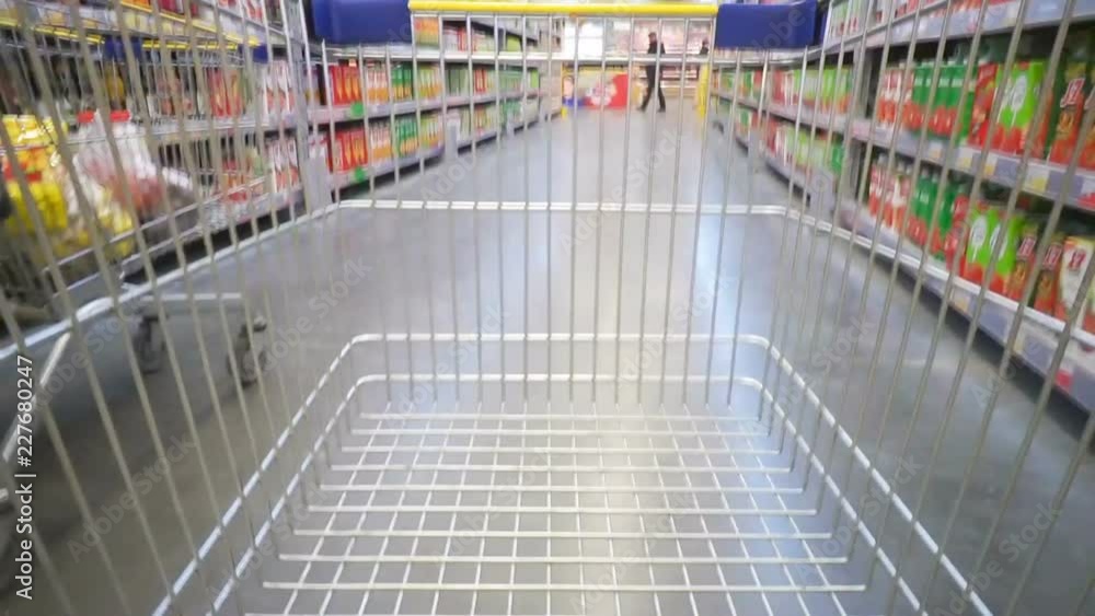 Shopping concept in supermarket for fast consumer lifestyle Shopping concept in supermarket for fast consumer lifestyle