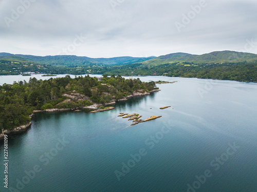 Wallpaper Mural Aerial view from Glengarriff Bay to Garinish Island, County Cork,Ireland. Torontodigital.ca