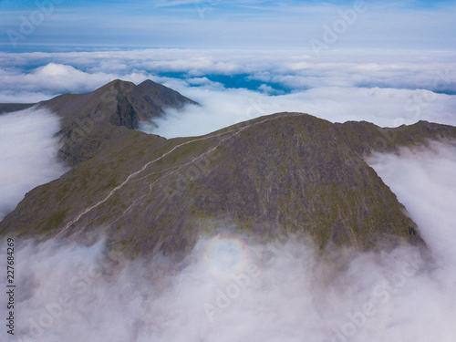 Aerial view of Carrauntoohil photo