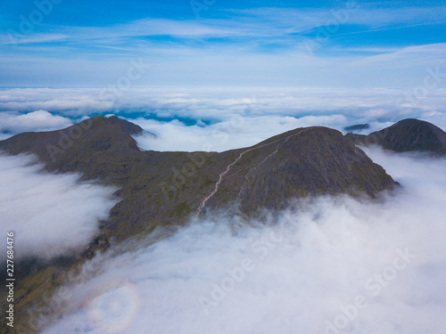 Aerial view of Carrauntoohil