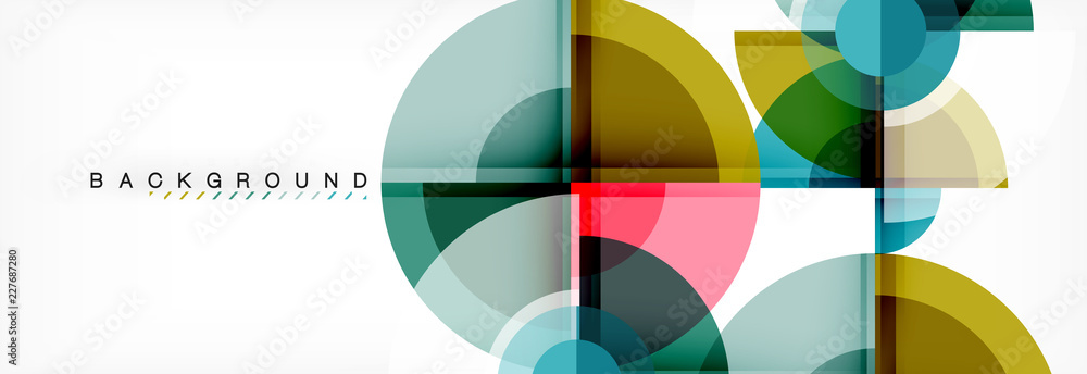 Vector fantastic circle modern geometric background template Vector fantastic circle modern geometric background template