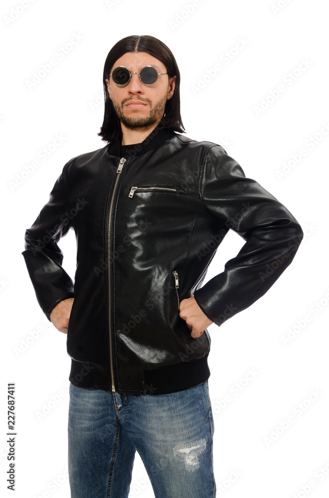 Aggressive angry man isolated on white Aggressive angry man isolated on white