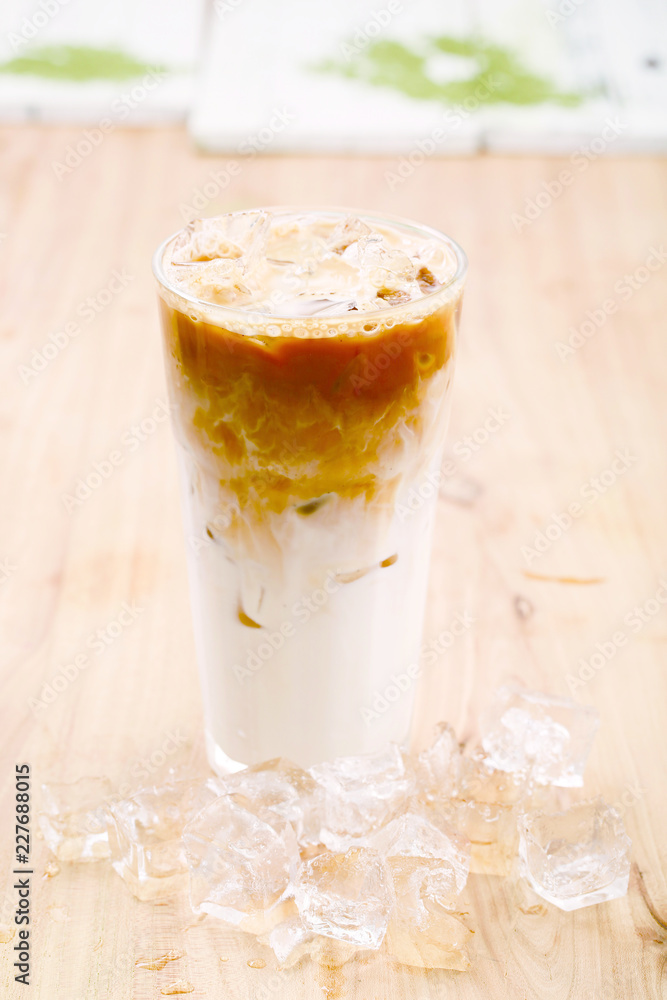 Iced cafe latte Iced cafe latte