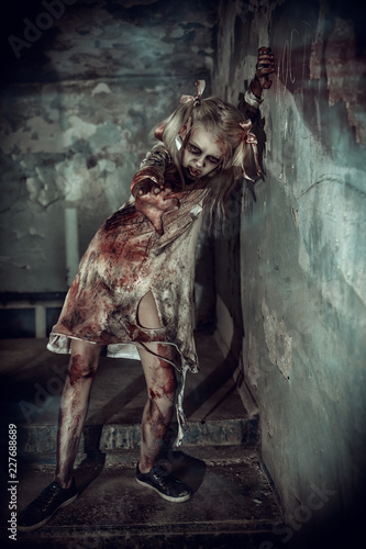 little girl in blood © Andrey Kiselev