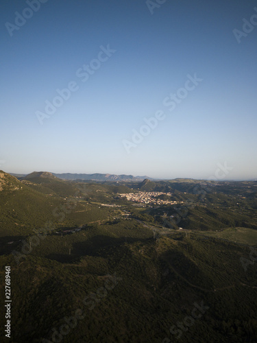 Aerial landscape. Sardinia, Italy.