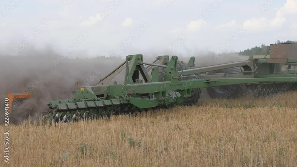 Cultivation of the soil with a tractor. Loosening the soil. Oxygen enrichment. Fighting weeds. Cultivation of the soil with a tractor. Loosening the soil. Oxygen enrichment. Fighting weeds.