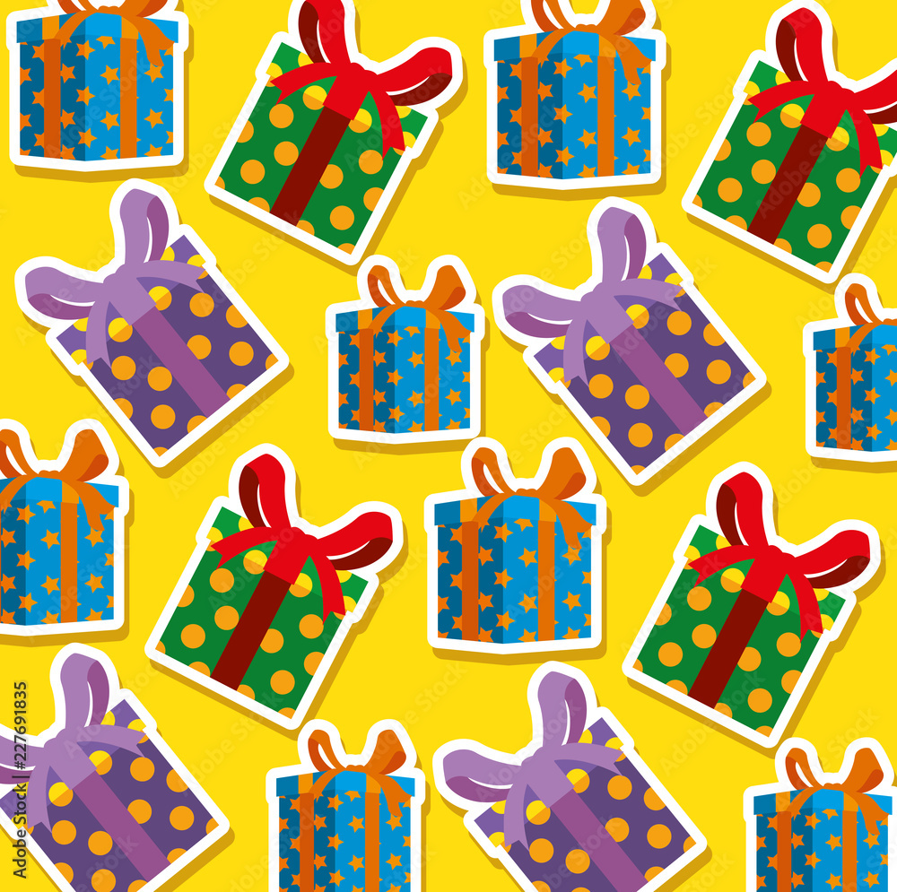 set christmas gifts presents pattern set christmas gifts presents pattern