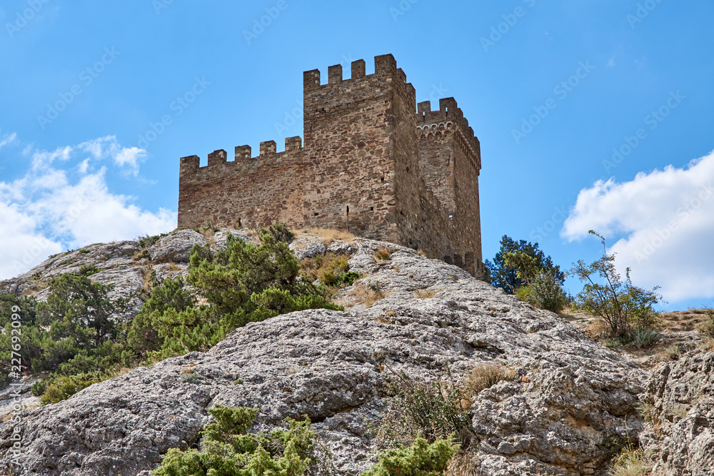Russia. Crimea. City Sudak. Genoese fortress. Consular castle