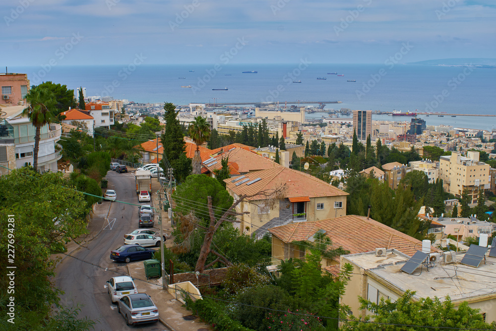 View of street in Haifa sity