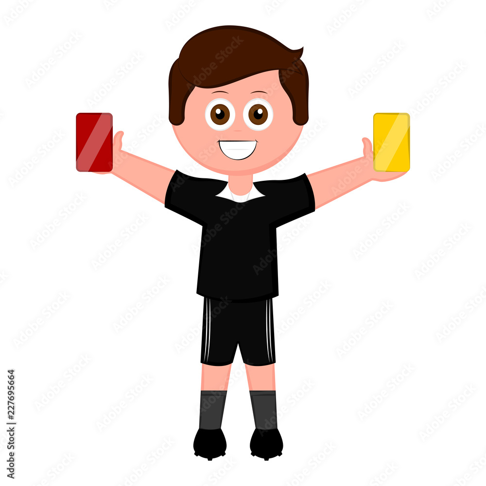 Isolated male soccer referee. Vector illustration design Isolated male soccer referee. Vector illustration design