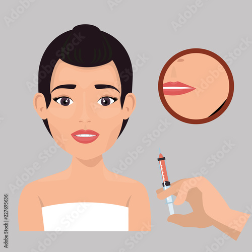 woman with botox treatment