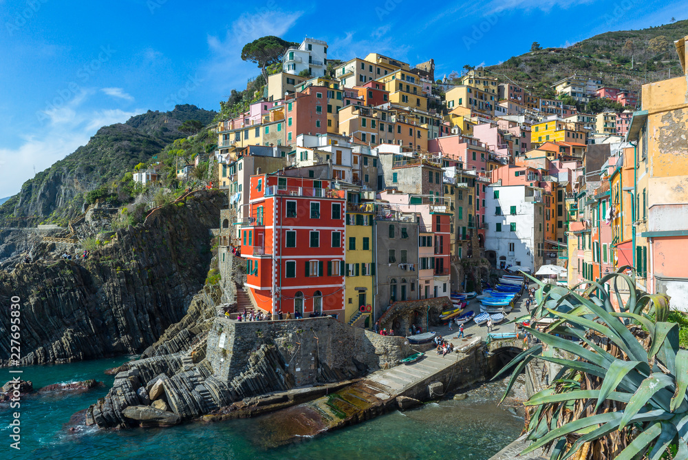 Riomaggiore, colorful village of Cinque Terre, Italy