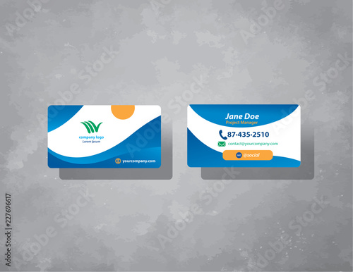 business card for  travel agency 2