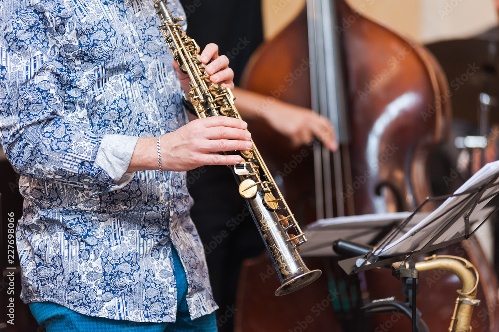 Fototapeta premium Jazz band. Teaching jazz.