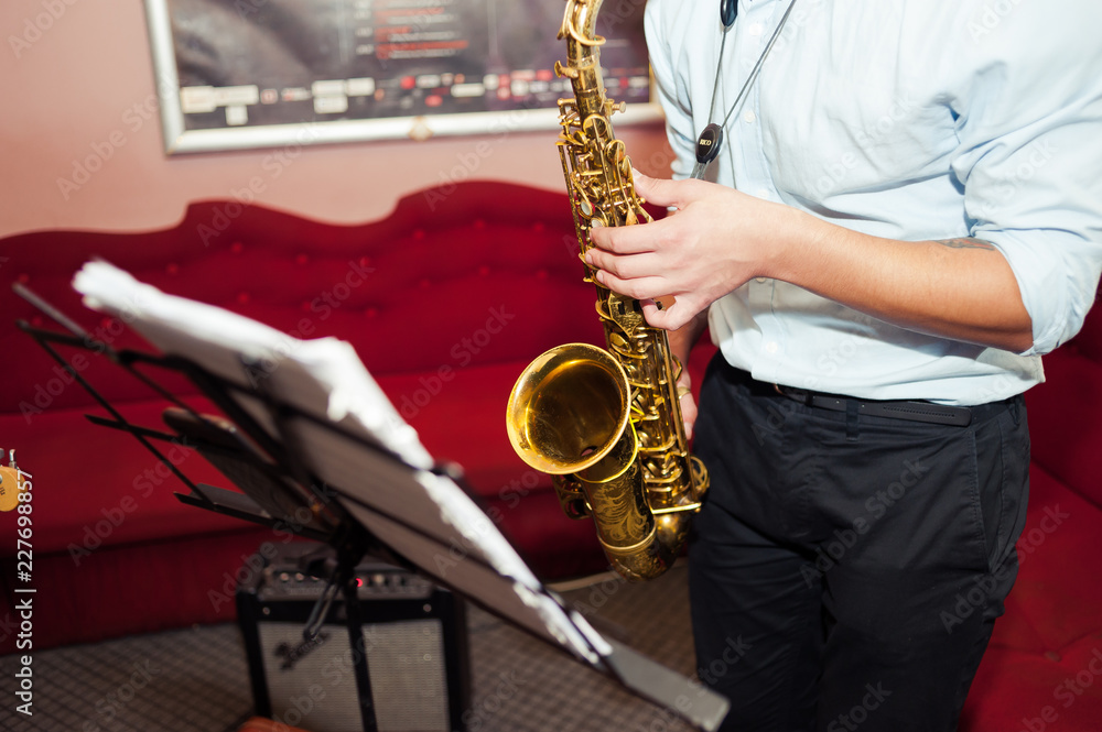 Obraz premium Jazz band. Teaching jazz.