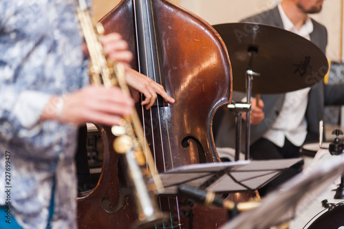 Canvas Print Jazz band. Teaching jazz.
