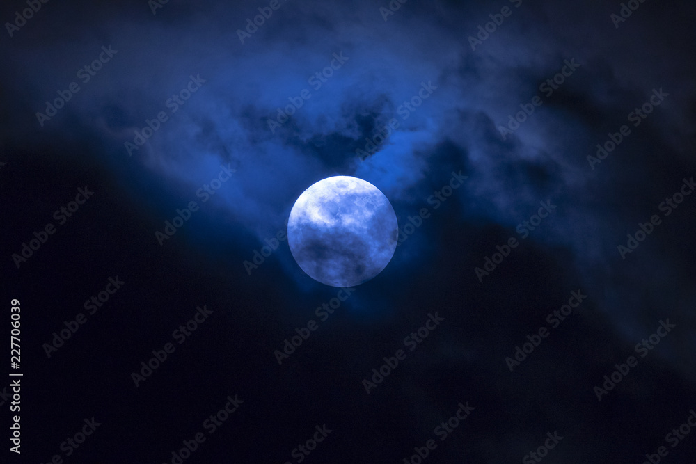 Full moon in the clouds Full moon in the clouds