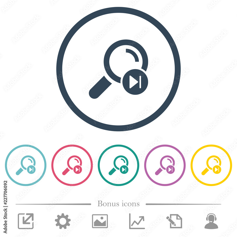Find next search result flat color icons in round outlines Find next search result flat color icons in round outlines
